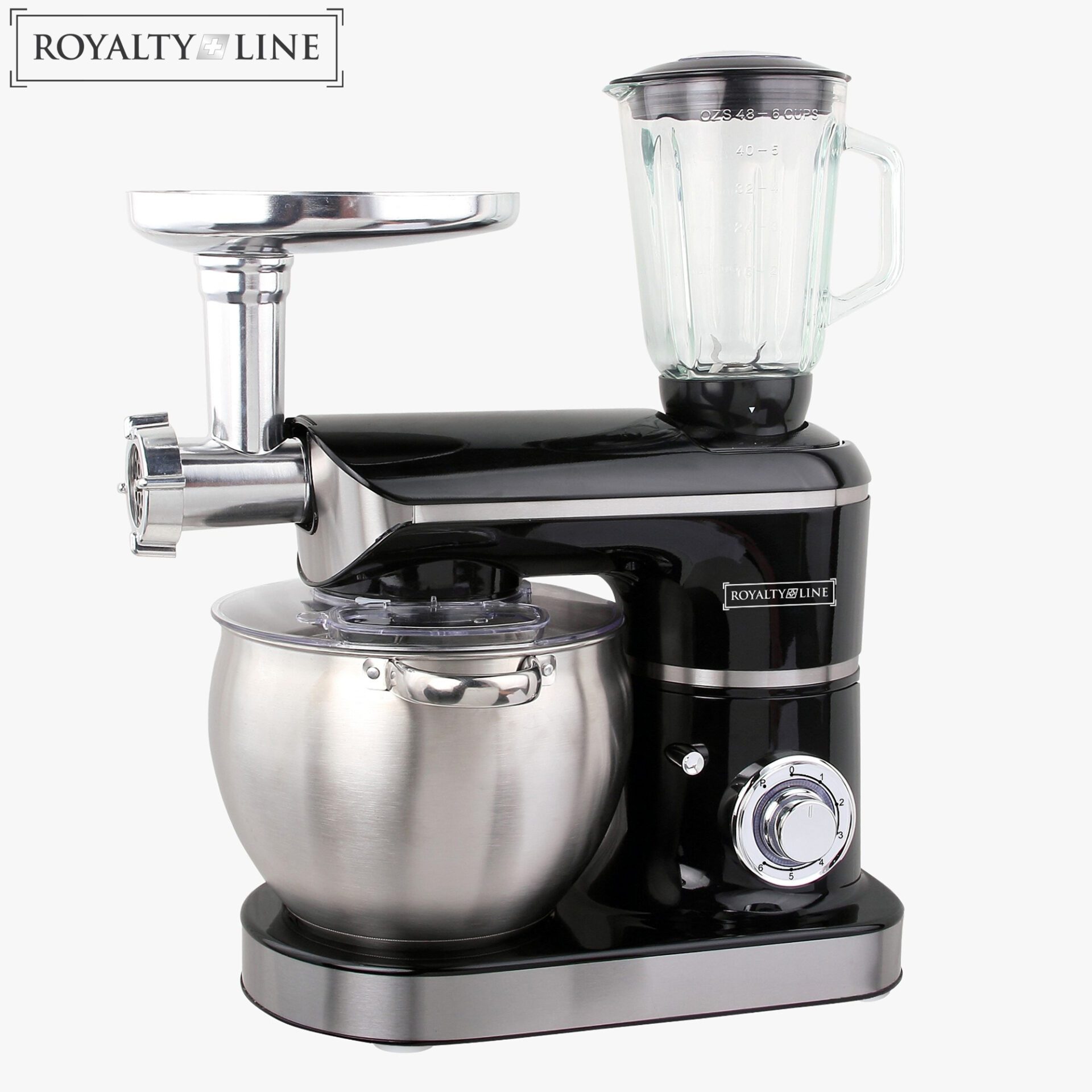 Royalty Line Kitchen Machine 3in1 2200W, 8.5L, Black