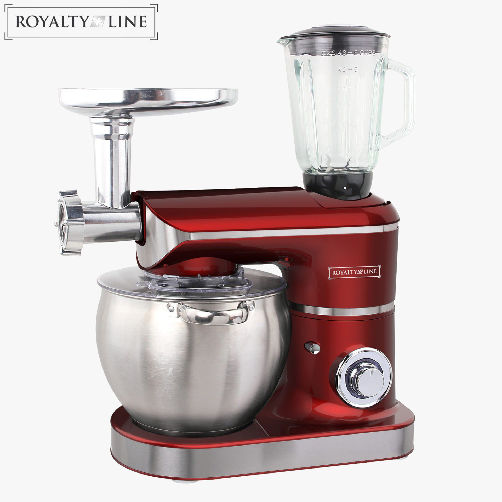 Royalty Line Kitchen Machine 3in1 2200W, 8.5L, Red